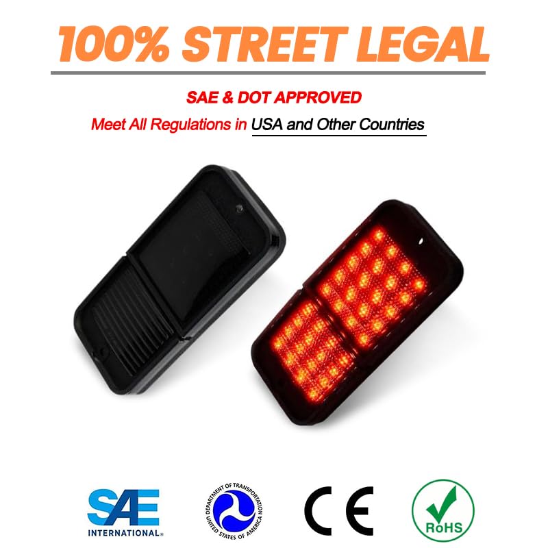 Amazon.com: Gsdmsye Rear LED Bumper Side Marker,Turn Signal Lights